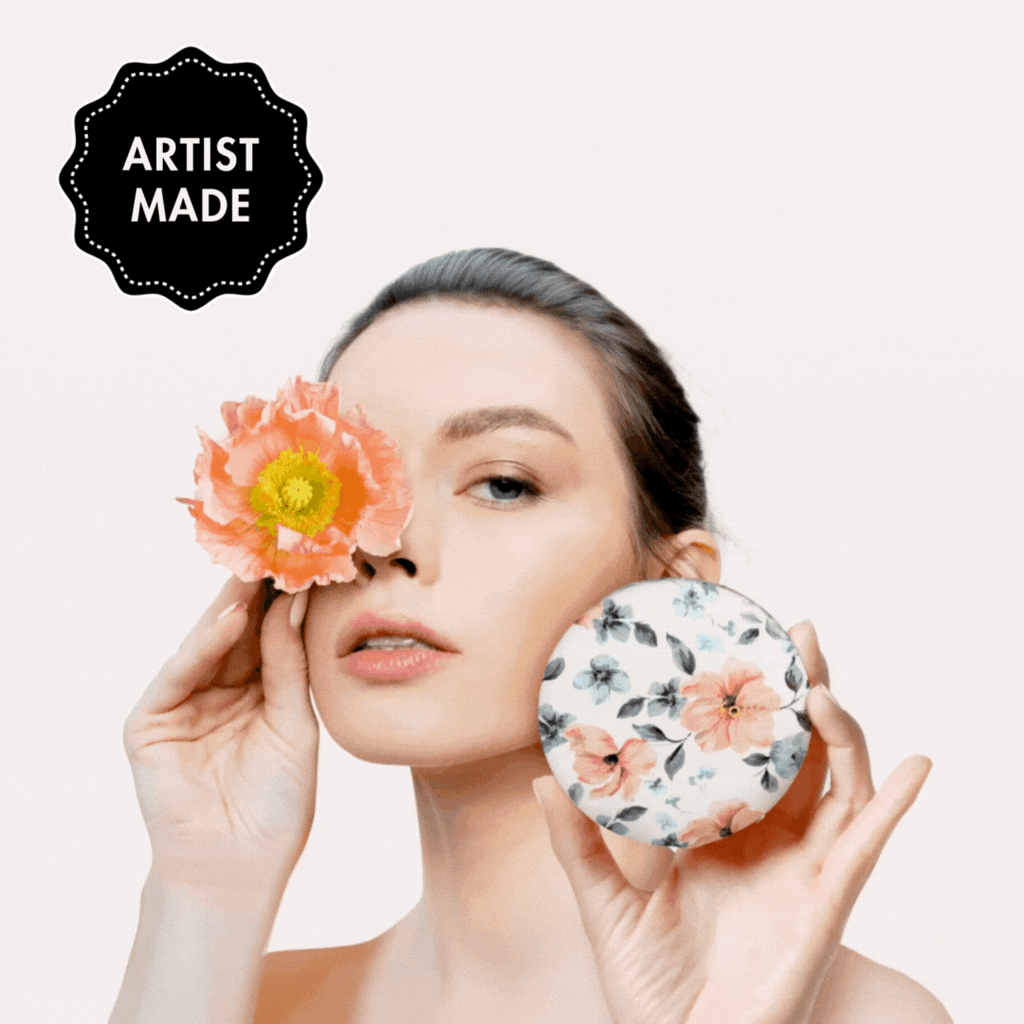 Mini Taylor LED Compact Mirror | Romantic Florals