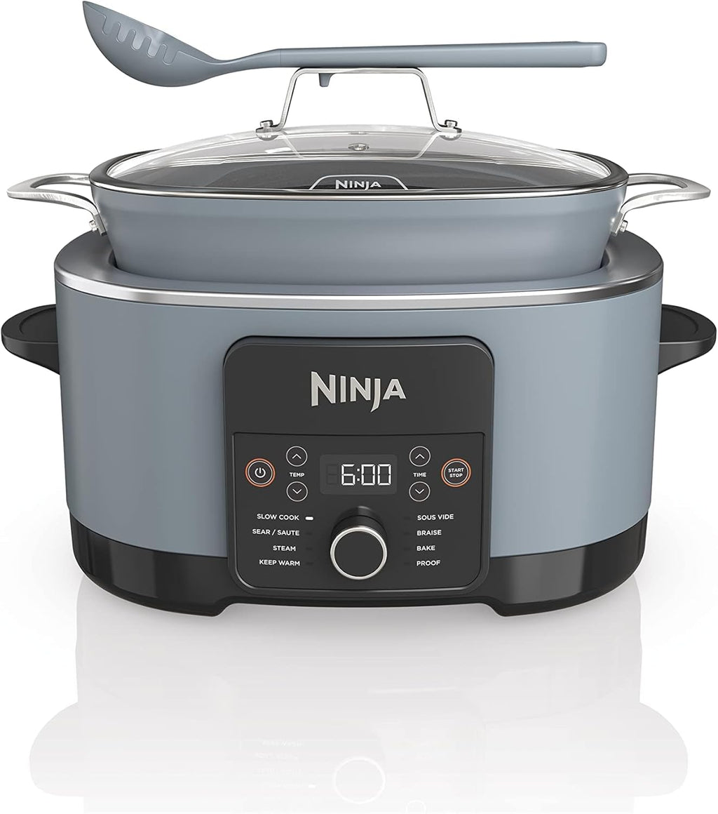 Ninja MC1001 Foodi PossibleCooker PRO 8.5 Quart Multi-Cooker, with 8-in-1 Slow Cooker, Dutch Oven, Steamer, Glass Lid Integrated Spoon, Nonstick, Oven Safe Pot to 500°F