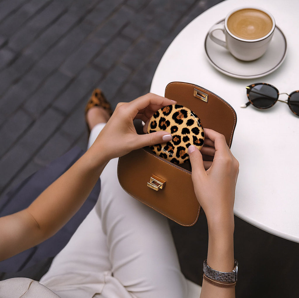 Mini Taylor LED Compact Mirror | Cheetah Chic