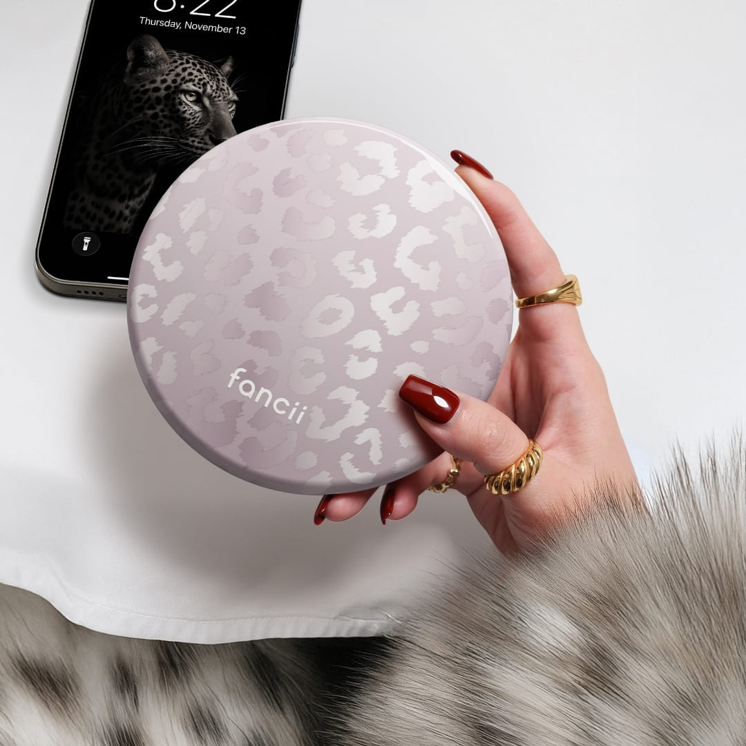 Taylor LED Compact Mirror | Cosmic Leopard