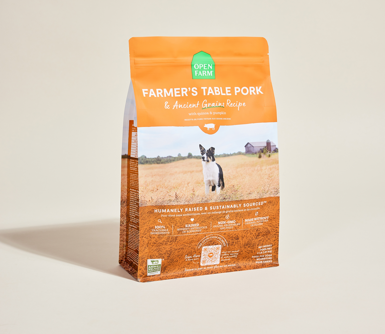 Farmer's Table Pork & Ancient Grains Dog Kibble