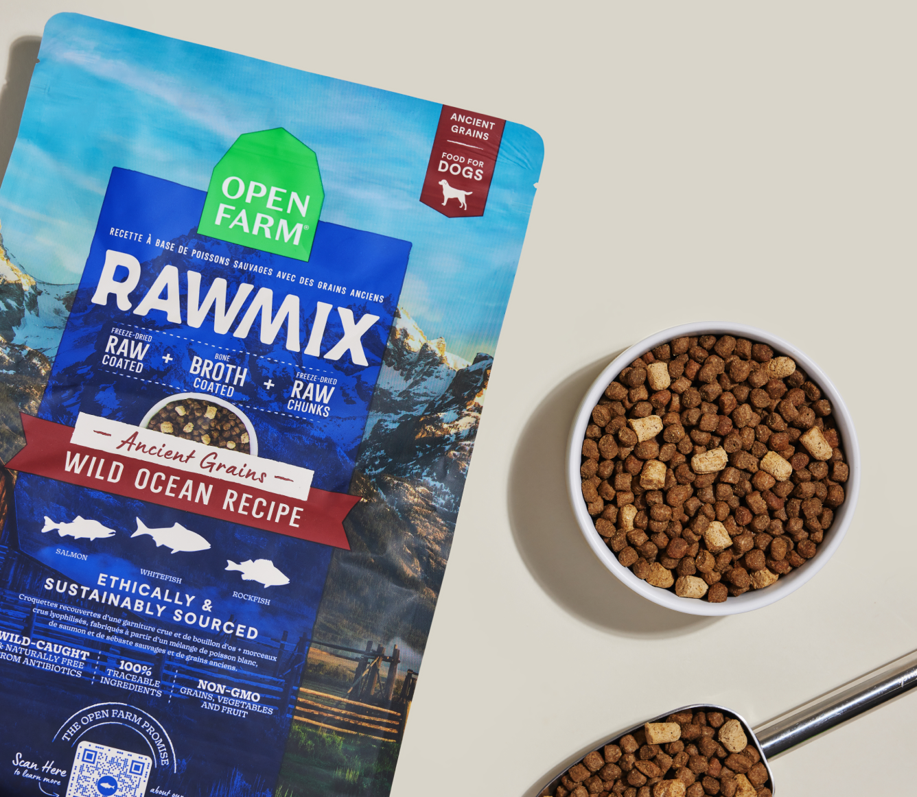 RawMix Wild Ocean Ancient Grains Dog Kibble