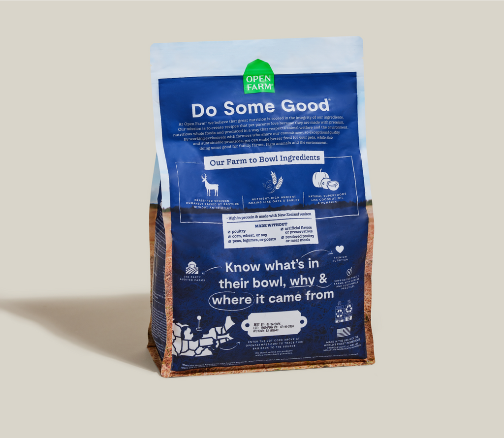 New Zealand Venison & Ancient Grains Dog Kibble