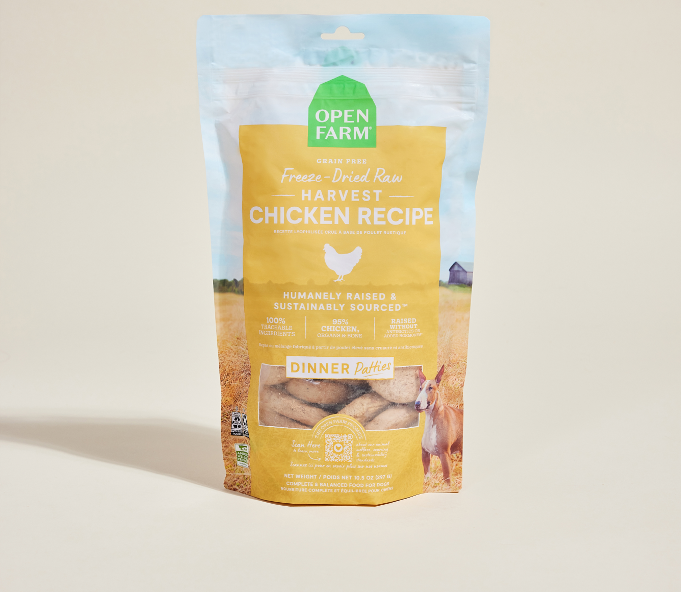 Harvest Chicken Freeze Dried Raw Patties for Dogs