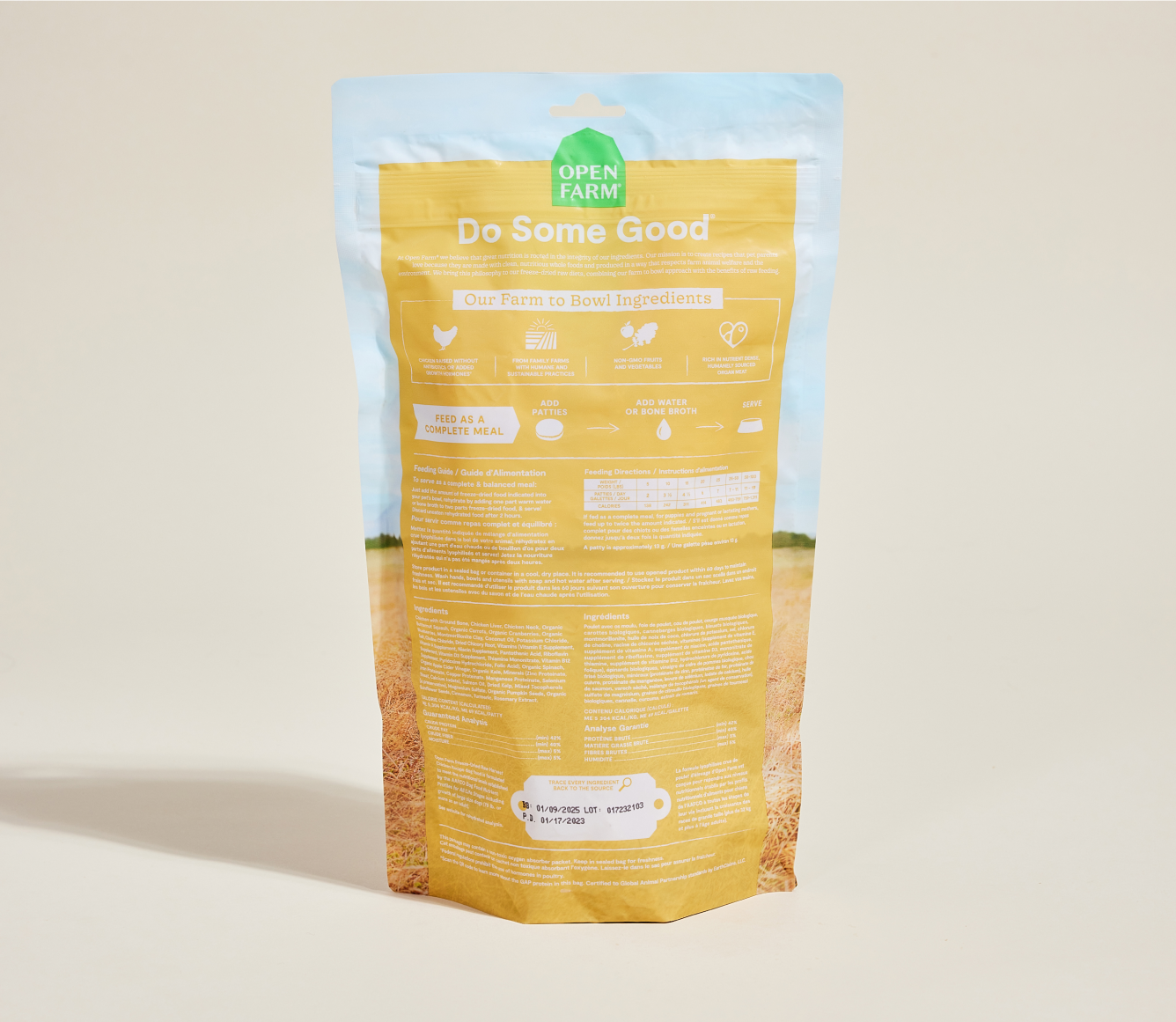 Harvest Chicken Freeze Dried Raw Patties for Dogs