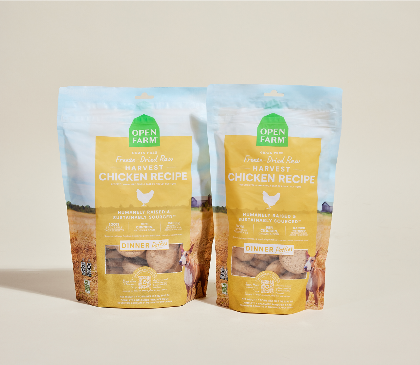 Harvest Chicken Freeze Dried Raw Patties for Dogs
