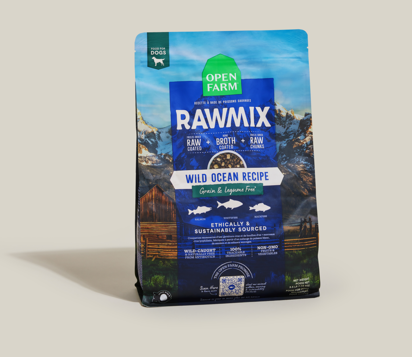 RawMix Wild Ocean Grain-Free Dog Kibble
