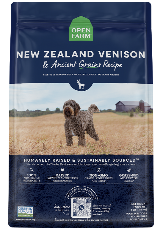New Zealand Venison & Ancient Grains Dog Kibble